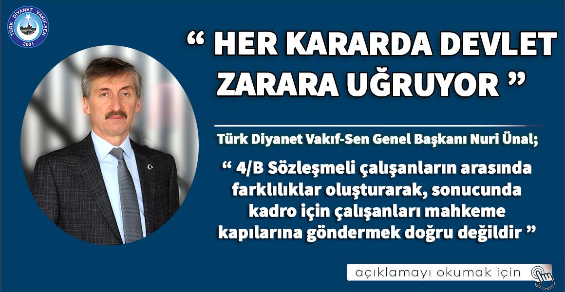HER KARARDA DEVLET ZARARA UĞRUYOR